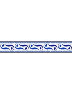 Frise autocollante Alexandrie 24cm x 5m pour piscine, Liners & PVC armé pour piscine