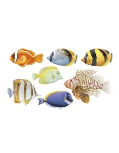 Décoration piscine lot de 7 Poissons 60 x 35 cm fond de piscine, Liners & PVC armé pour piscine