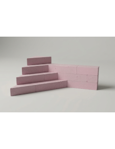 Escalier d'angle avec banquette XPS 4 marches prêt à poser
